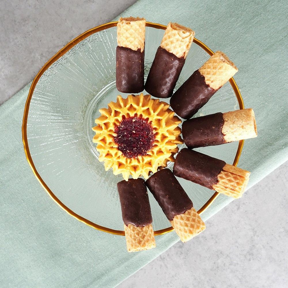 Goldenes Glas Tortenständer für Kuchen, Desserts, Snacks, Tablett 15,5 cm