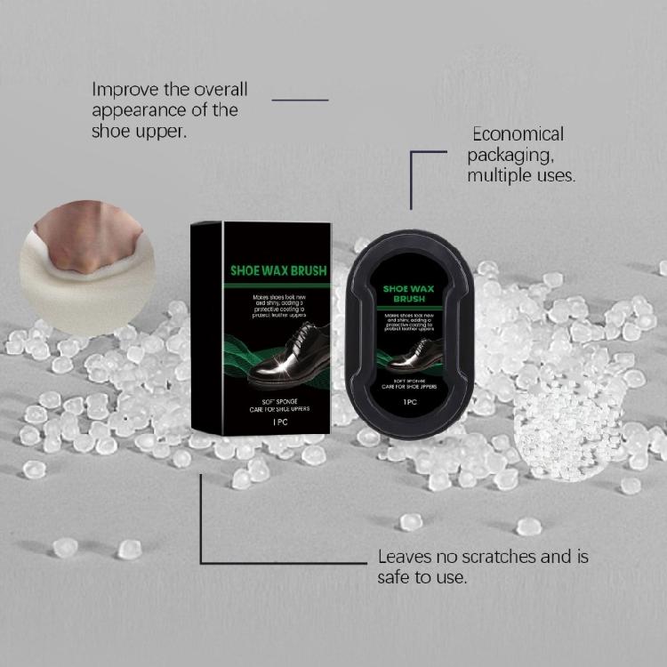 Leather Cleaning Sponge Brush for Shoes, Wax, Maintenance Care, Shine Polish, Artifacts, Cleaner, Shoe Care Tool