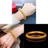 Gold Plated Hollow Floral Design Gothic Style Leather Bracelet For Ladies