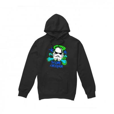 Erkek Stormtrooper Şablonlu Kapşonlu