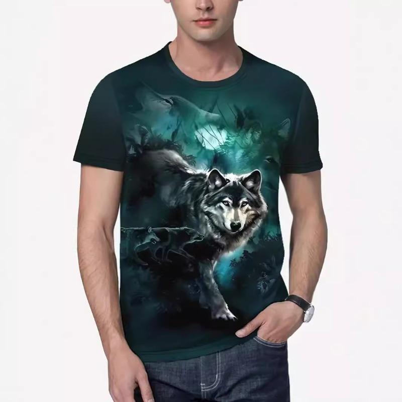 Men's T-shirt Fashion 3D T-shirt Sublimation Men's Short Sleeved Printed Loose Top Tshirt