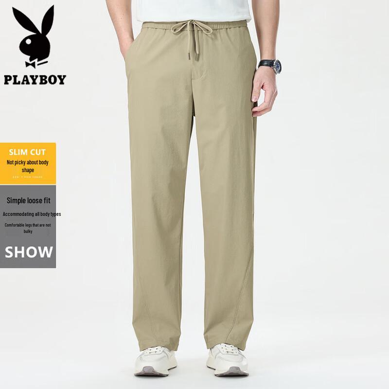 Playboy Men s Ice-Feel Straight Leg Casual Pants M