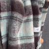 2025 Sea Salt Blue Korean Style Plush Scarf: Cozy Autumn/Winter Women's Shawl, Perfect Warm Gift for Girls