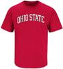 Ohio State Buckeyes Red Arched Short Sleeve T Shirt