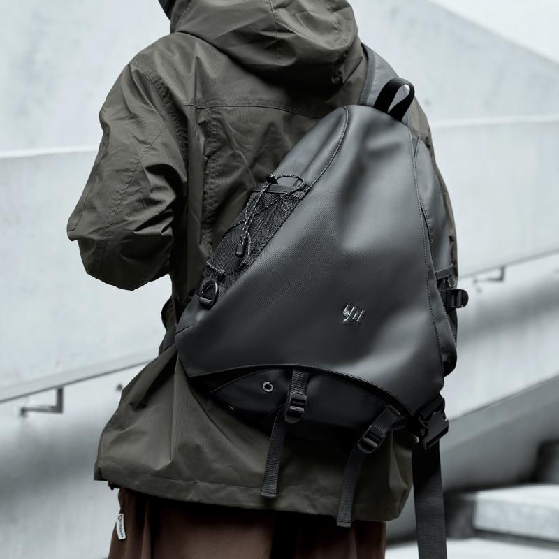 MOYYI Large Crossbody Bag for Men Waterproof Shoulder Bag with Adjustable Buckle Fashion Chest Bag for Traveling Sporting