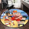 1pc Anime Basketball Player Round Carpet - Shohoku Team Design Chair Mat, Office Gift for Fans