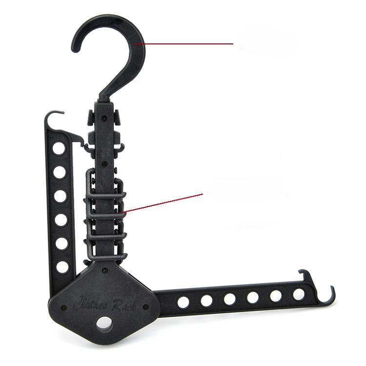 Color Multi-functional Retractable Folding Hanger Dry and Wet Travel Space Magic Hanger Portable Clothes Support