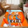 Looney Space Jam Run Event Customizable Name Floor Mat Suitable for Decorate room Balcony Entryway Dining Room Anti-slip Rug Anime Office Decor