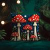 Mushroom Illustrations Cushion Cover Natural Linen Pillow Case Double-Sided Print Decorative Sofa Pillowcase Home Decor Gift