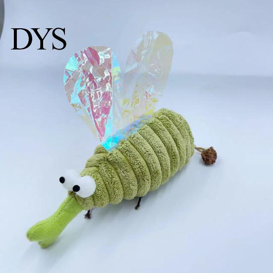 Fun Mosquito Shape Cat Toys Crinkle Toy with Catnip, Gall Fruit Chew for Indoor Exercise Toy, Soft Plush Insect Stuffed Cats Kittens Teeth Cleaning