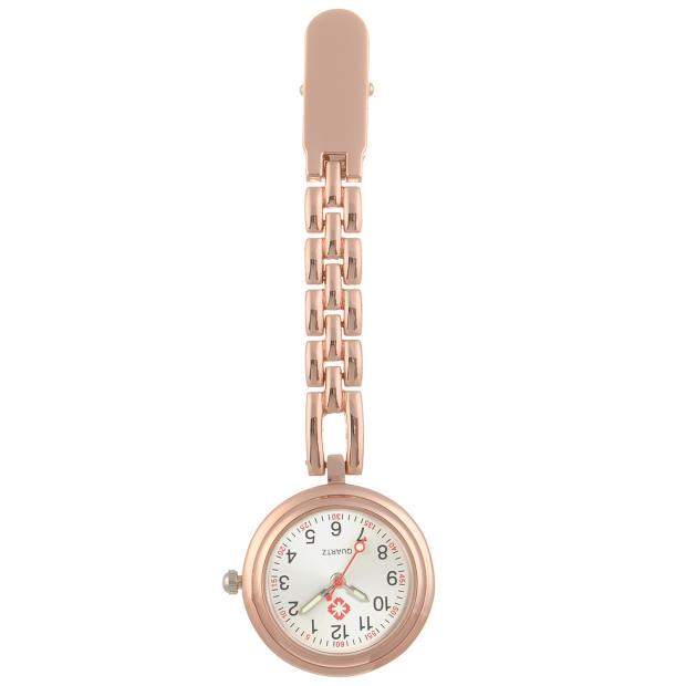 Engraved Women's Nurse Pendant Brooch Watch for Medical Use