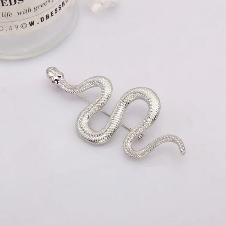 Vintage Snake Brooch Cloak Pin Scarf Shawl Buckle Clasp Pin for Clothes Jewelry