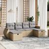 VidaXL Garden Lounge Set with Cushions 6 Pcs, Patio Sofas, Patio Furniture Set, Outdoor Furniture, Mix 3264165