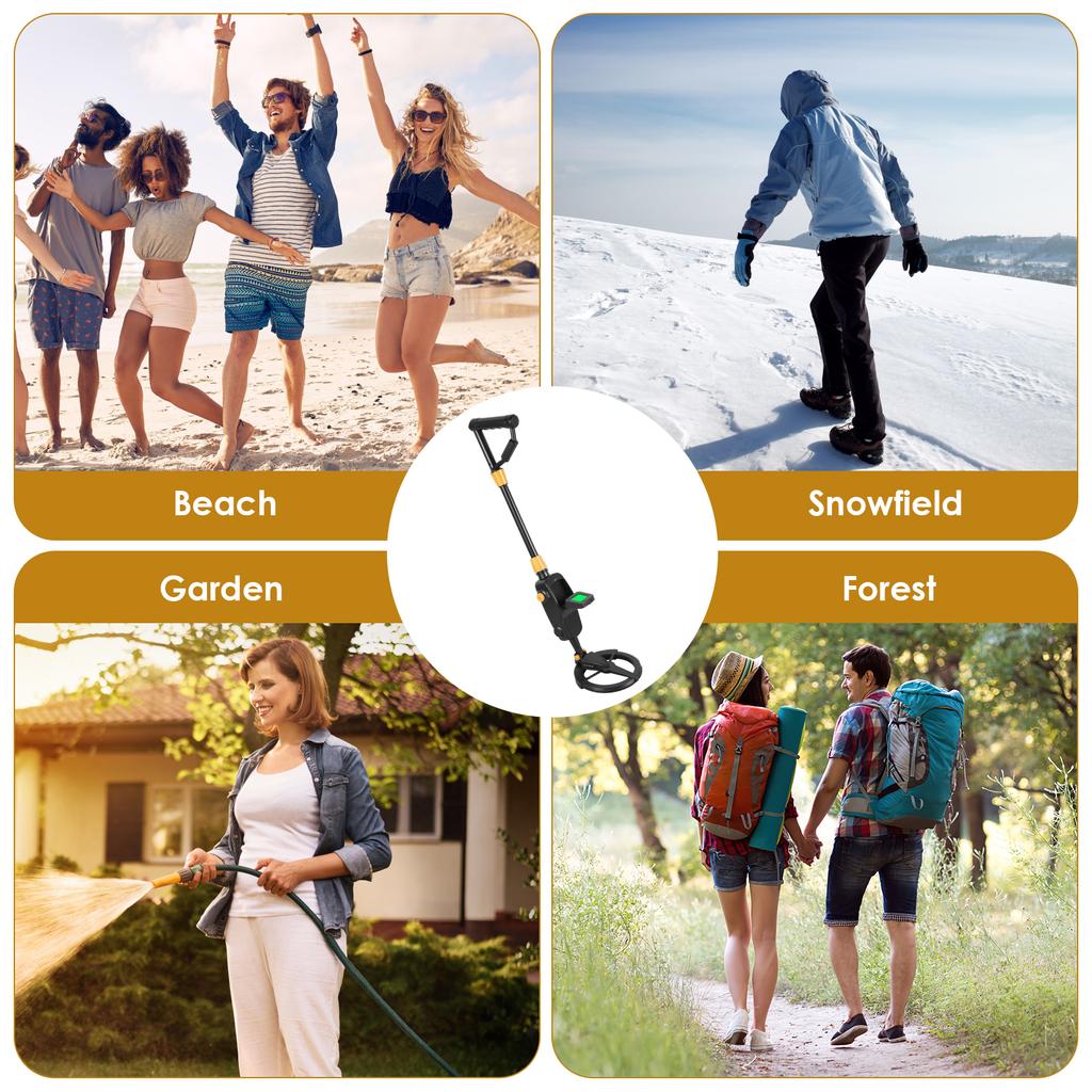 Gold Metal Detector Handheld Professional Metal Detector With LCD Display Waterproof Search Coil Metal Treasure Detector