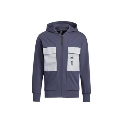 Wuji Series Color-Block Sports Hooded Multi-Pocket Jacket Men’s Navy