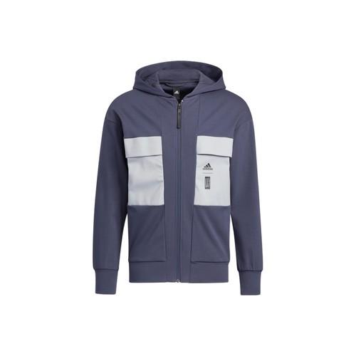 adidas Wuji Series Color-Block Sports Hooded Multi-Pocket Jacket Men’s Navy XL