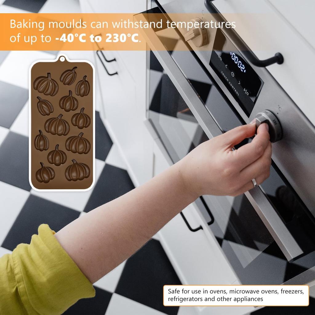 ALLY-MAGIC halloweenská silikonová forma dýňové formy na ledové kostky Formy na cukroví Formy na pečení Formy na fondanty Y6-WSTPMJ (Dýně)