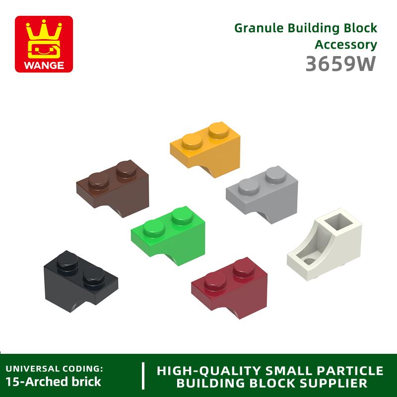 166Pcs/lot 3659W 1x2 Half Arch Construction Block Moc Colour Accessories Works With featuring Brick DO IT YOURSELF Children's Toy Assembly Gift Idea