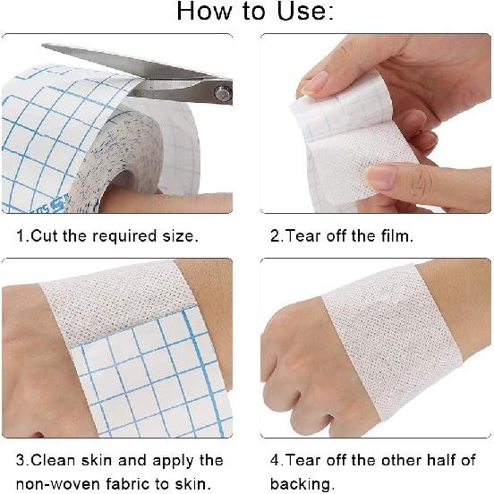 Tape, Breathable Medicals Tape Non Woven Adhesive Wound Dressing Medicals Fixation Bandage, Medicals Tape for Wound Care (15cm*10m)