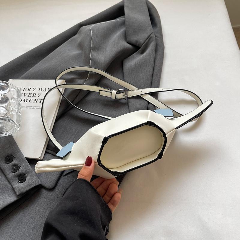 1 Stück Damen Kontrastfarbe PU Umhängetasche Persönlichkeit Mode Geformt Dinosaurier Damen Tasche Geeignet für Handy Geldbörse Kartenhalter Qualität