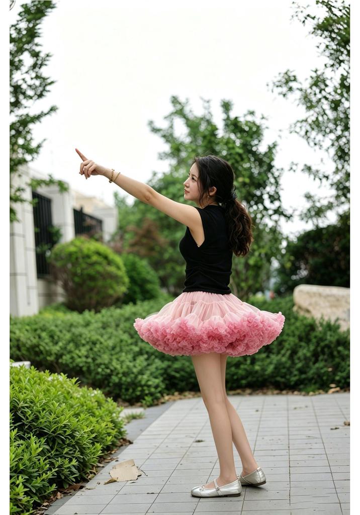 Adult Lolita Princess Tutu Skirt - Cute and Versatile Half-Body Design