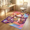 Cat Theme Crystal Velvet Rug Personalized Custom Name Text Soft Floor Mat Home Decor