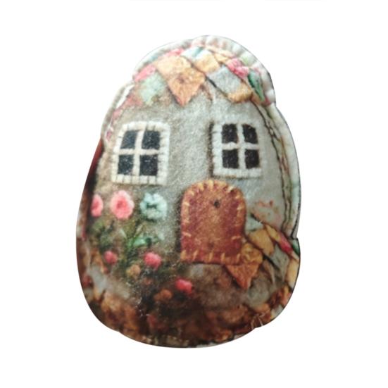 Sada patchworkových vajíček DIY sada patchworkových filcových vajíček velikonoční dekorace Sada velikonočních vajíček z vyšívané plsti pro plniče velikonočních košíků