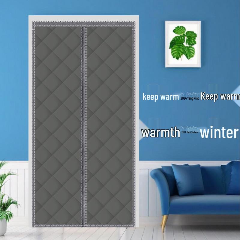 Thickened Magnetic Insulation Curtain: Windproof, Soundproof, Self-Adhering for Winter & Autumn Cold Protection
