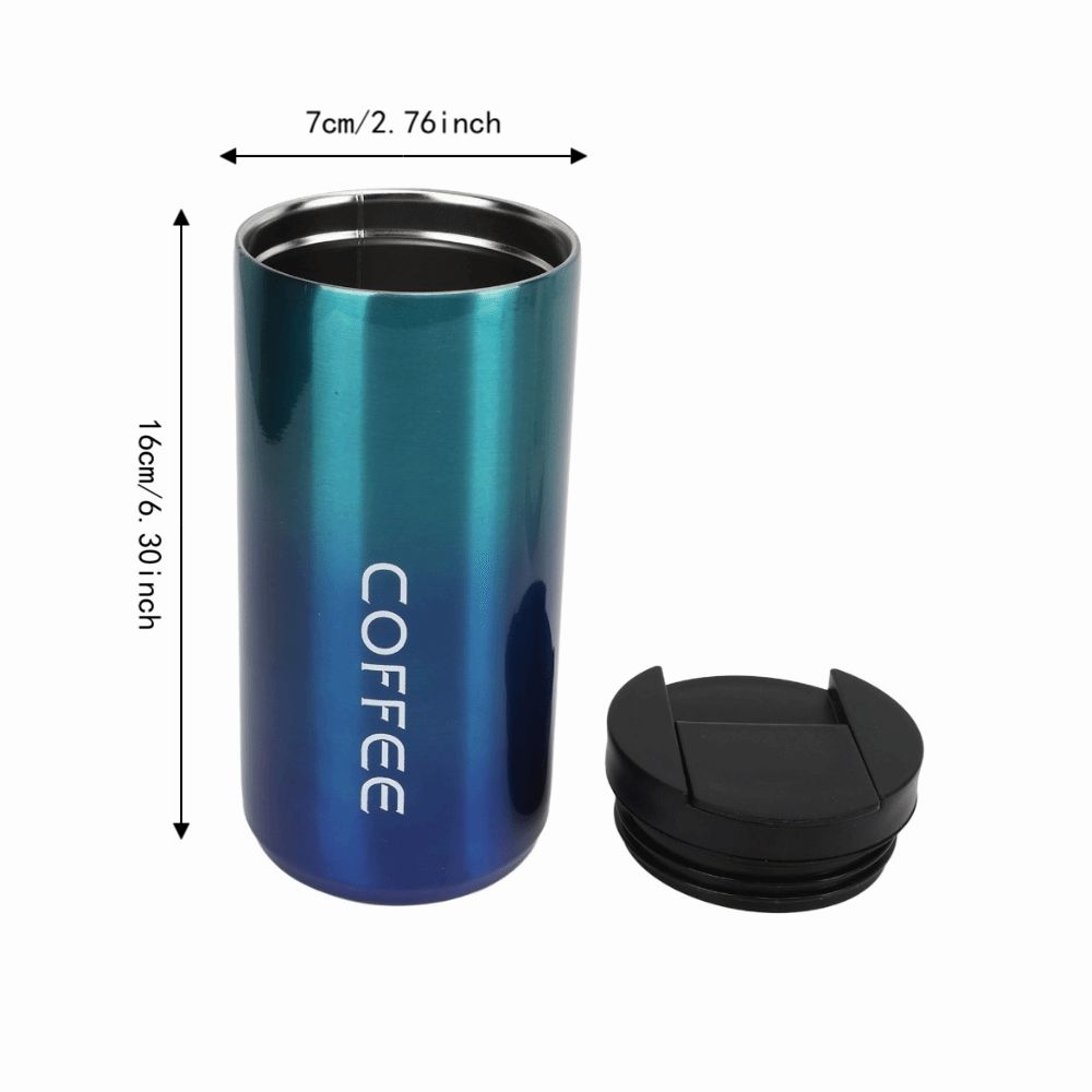Gradient Travel Tumbler 304 Inner Water Bottle Durable Insulated Coffee Mug  Women