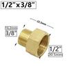 Brass 1/4" 1/2'' 3/4'' 3/8" 1" Male Female Refering Thread Connecter Copper Transition Coupling Adapter Garden Watering Fittings