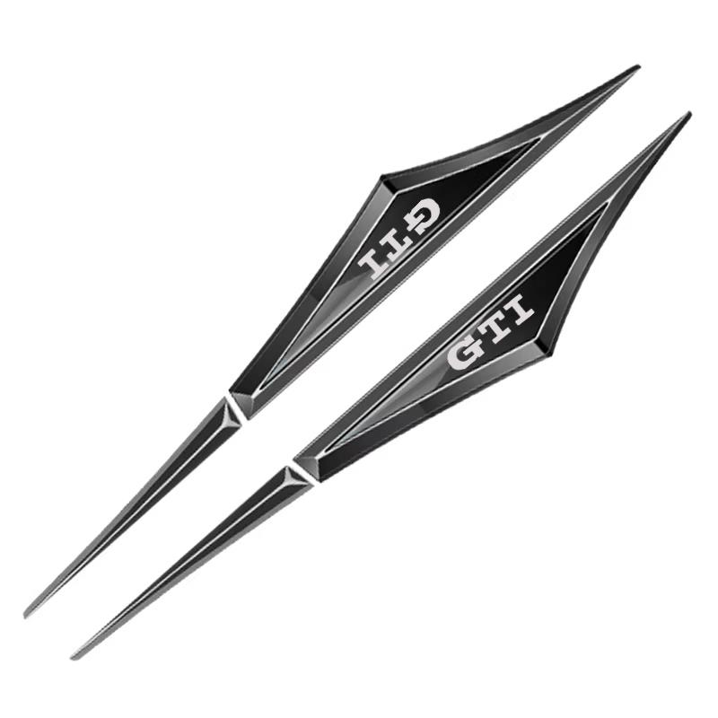 Golf 3 4 MK3 MK4 2026 Hot For VW VOLKSWAGEN 2PCS NEW Car ABS GTI Badge Fender Side Blade Emblem Sticker for VW GTI Golf 3 4 5 6 
