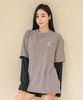 Tyubeuteuli Women'S Loose Fit Layered Rash Guard B723 Mud Gray