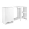 FMD - FMD Modular Corner Storage Unit with White Open Shelf