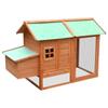 VidaXL Chicken Coop Solid Pine and Fir Wood 170x81x110 Cm