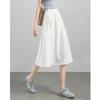 Elegant High-Waist A-Line Midi Skirt