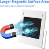Carmanon Acrylic Magnetic File Holder: Clear Plastic Mail Organizer - Wall Mount Magazine Display Stand for Refrigerator Whiteboard Ofiice
