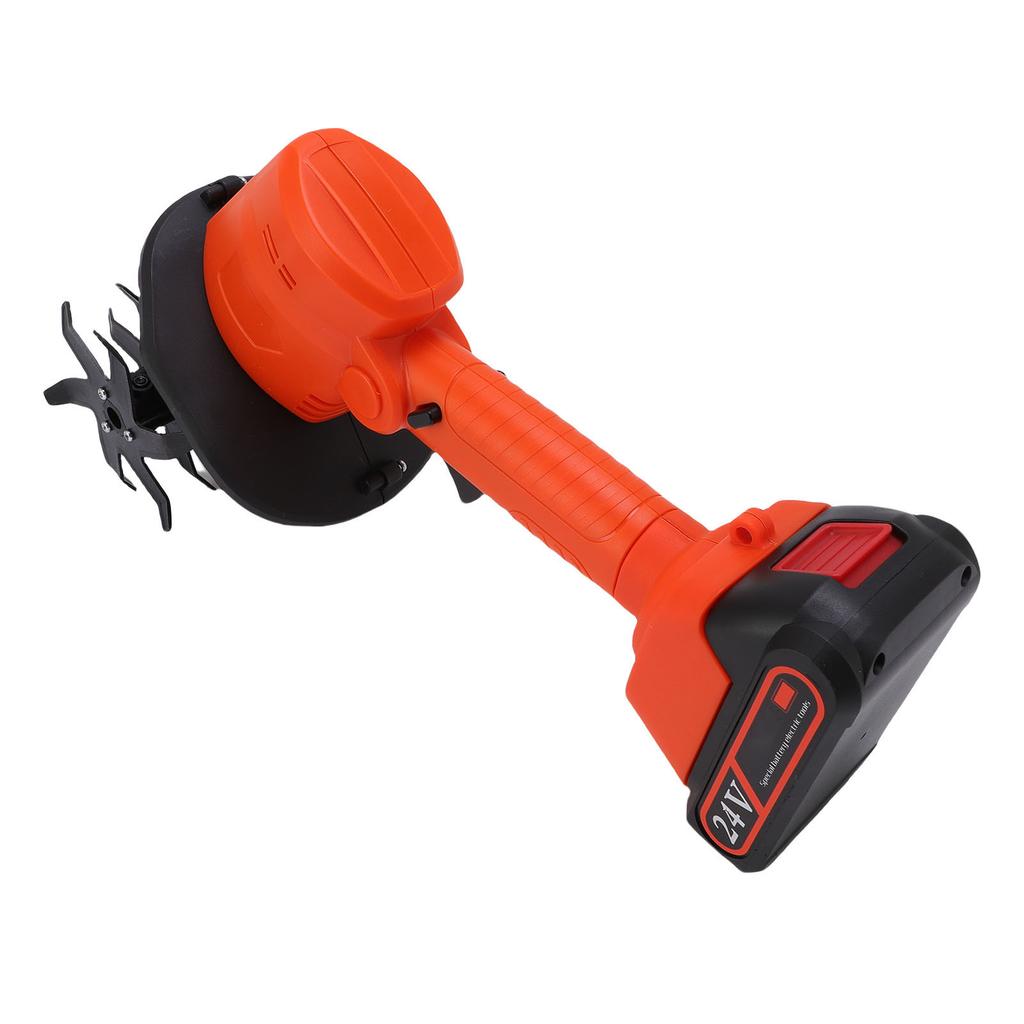 Cordless Tiller Cultivator Battery Powered Garden Cultivator Mini Tiller for Weeding Battery Charger