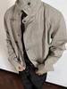 Men's High-End Retro Motorcycle Jacket – Autumn/Winter Vibe, High Street Trend Style Utility Outerwear