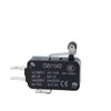 Miniature CMV104D Micro Switch with Short Lever and Roller, Self-Resetting, 1 NO/1 NC.