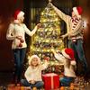 10meter Battery Powered Christmas Tree Ribbon with 100 LED Lights(Warm Light)