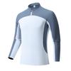 Bărbați Sporturi în aer liber Alpinism Drumeții mâneci lungi Guler Stand Respirabil Tricou cu elasticitate absorbantă de transpirație