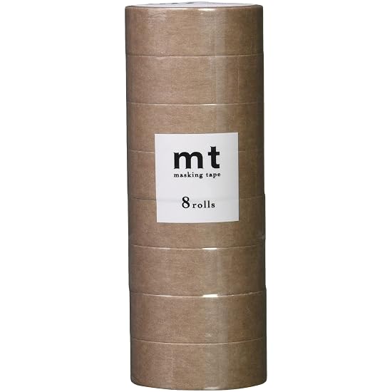 Kamoi Kakoshi mt Masking Tape 8P, Width 15mm x 7m, 517 Smoky Beige, MT08P517 B0BBFXH916