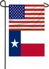 Double Sided 3ply The United States Texas Integrates Garden Ag 12x18 Inches,USA TX forTerritories Republic Decorative Yard EEL