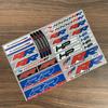 kfwhl7 Reflective Stickers for BMW Motorcycles - Helmet Decals with BMW Logo for G310GS/S1000RR/1200GS