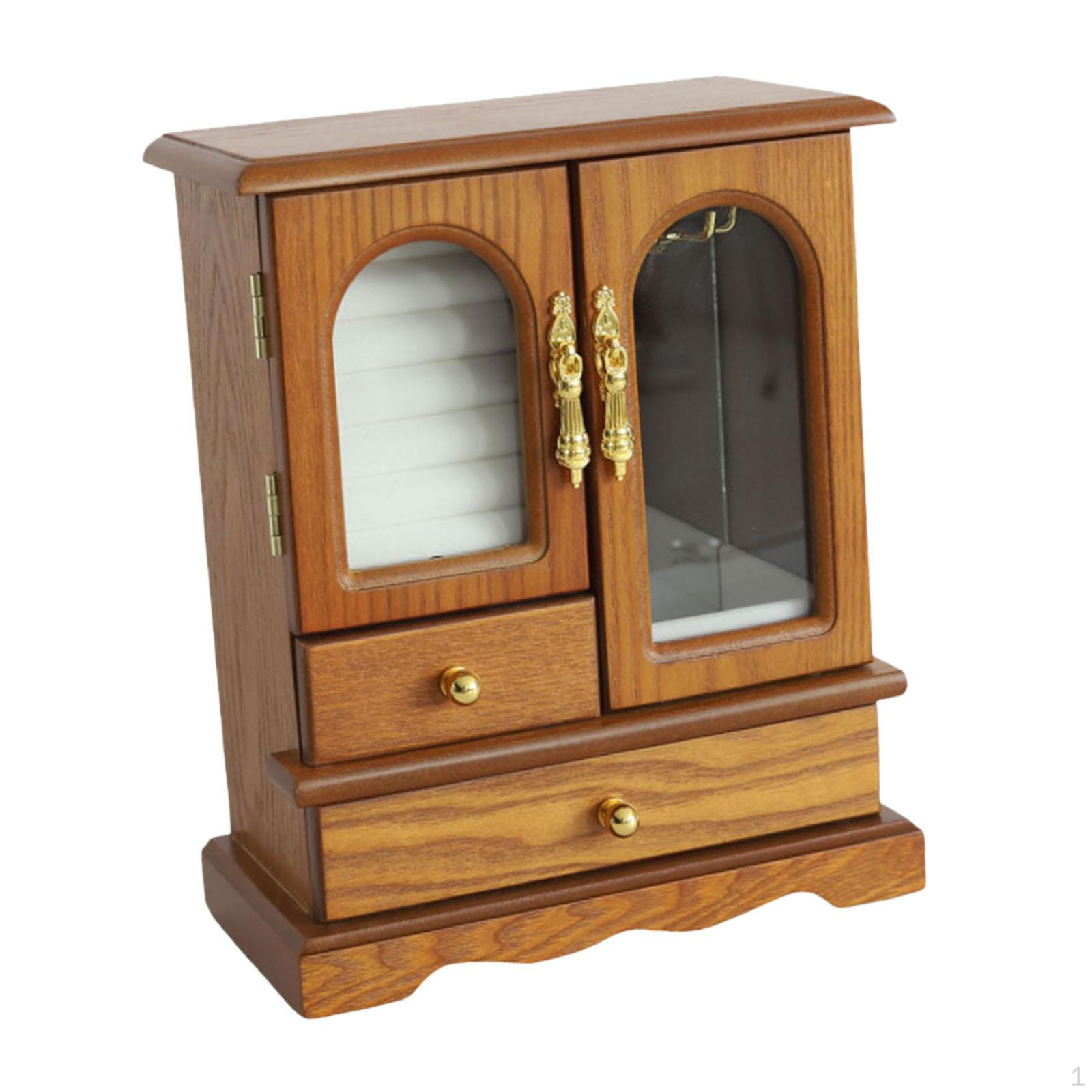 

Органайзер для ювелирных изделий, двухслойный чехол для хранения колец, часов, светло-коричневого