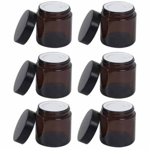 Chocople Cream Containers, Light-Resistant Glass Refill Bottles, Set of 6, Brown (100g)