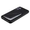 For Samsung Galaxy S25+ Case with Card Holder Leather + PC + TPU Crocodile Textured Back Cover