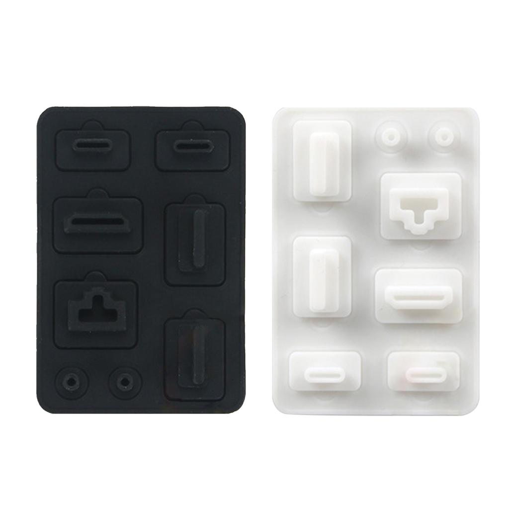 Host Base Dust Plug Silicone Dustproof Protective Cover Game Console Spare Accessories Part for h/Switch OLED