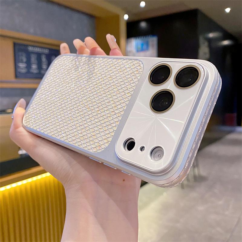 INS Luxus Glitzer Bling Handyhülle Für Apple iPhone 17 16 15 14 13 Pro Max Mode Kameraobjektiv Stoßfest Hart Schutzhülle