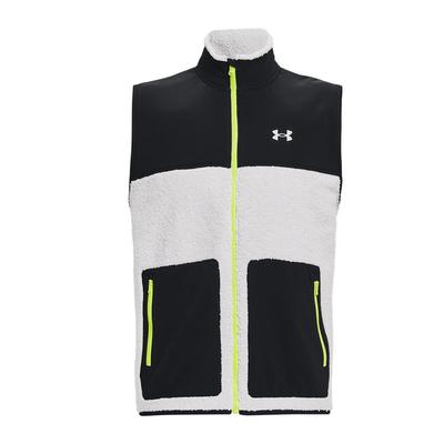 Fleece Golfové Športové Vesta so Stojačikom Pánske Vesty Sivá 1366285-014
